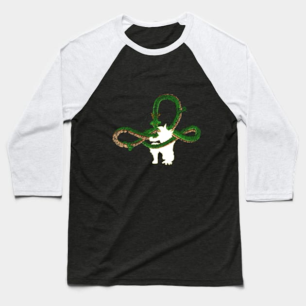 Wishing Dragon 2 Baseball T-Shirt by Darkwolf099_Designs